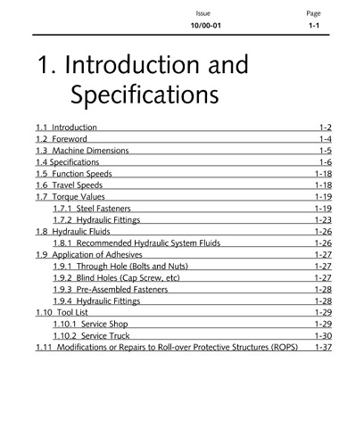 John Deere 853G Track Technical Manual