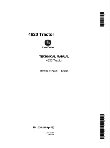 John Deere 4620 Tractor Technical Manual