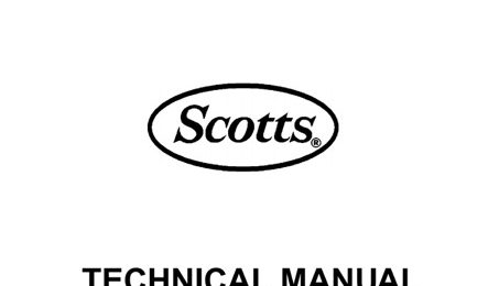 John Deere S2048, S2348, S2554 Scotts Yard & Garden Tractors Technical Manual