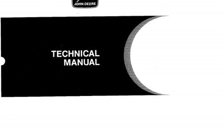 John Deere 690D Excavator, 693D Feller-Buncher, 693D Delimber Repair Technical Manual