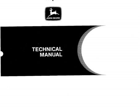 John Deere 690D Excavator, 693D Feller-Buncher, 693D Delimber Repair Technical Manual