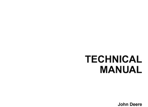 John Deere 425, 445, and 455 Lawn and Garden Technical Manual